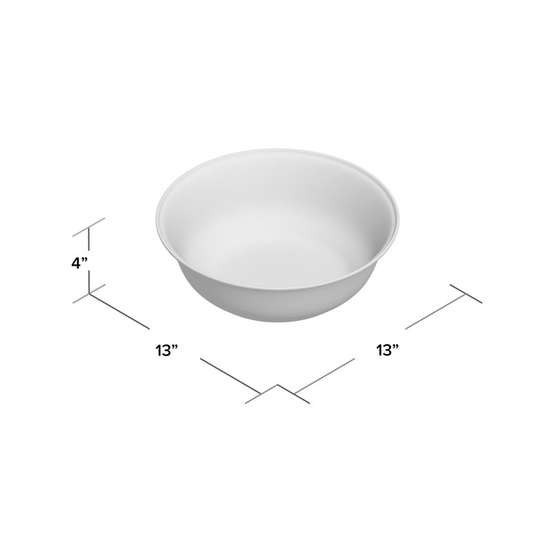 Sea Glass Pattern 4 Quart Ceramic Serving Bowl