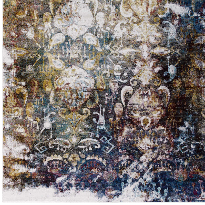 Jayla Multicolor Floral Synthetic 8' x 10' Area Rug