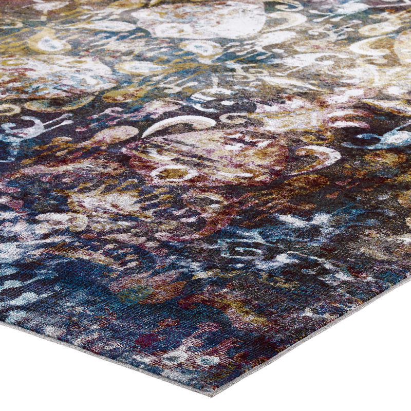 Jayla Multicolor Floral Synthetic 8' x 10' Area Rug