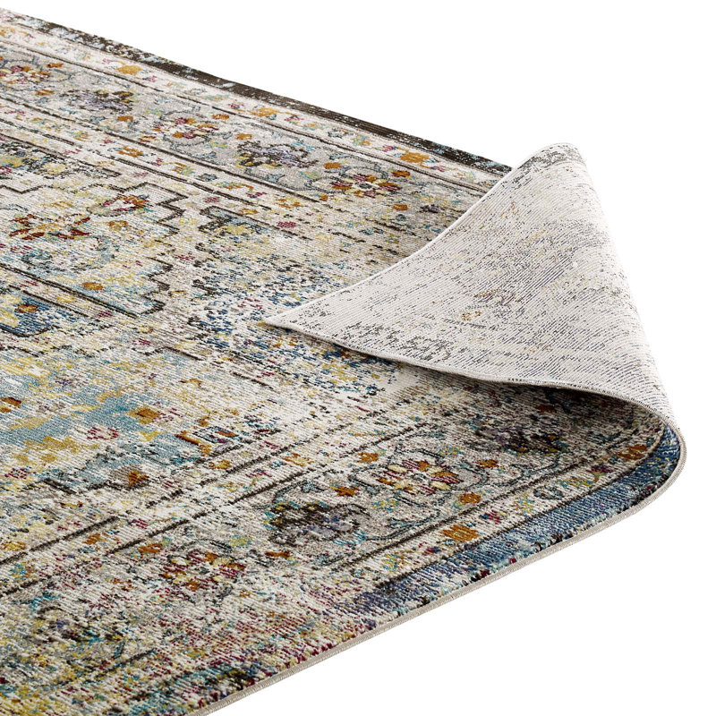 Multicolor Medallion 8' x 10' Synthetic Area Rug