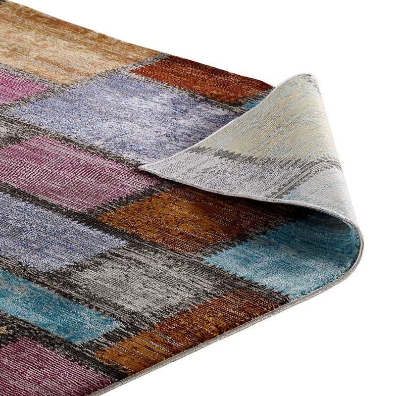 Nyssa Modern Abstract Geometric 4' x 6' Multicolor Area Rug