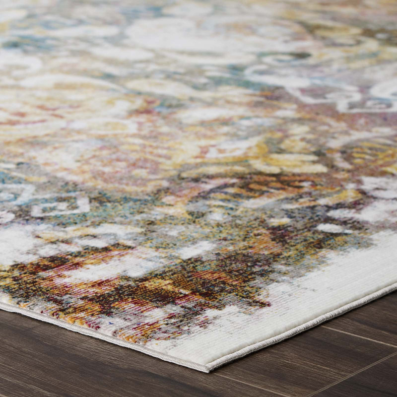 Jayla Multicolor Floral Synthetic 8' x 10' Area Rug