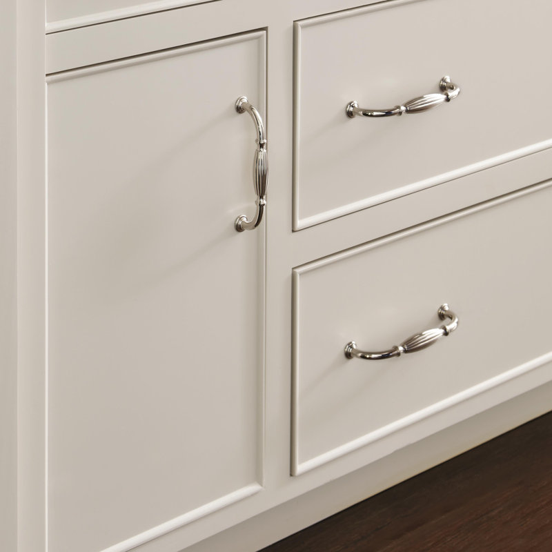 Weathered Nickel Traditional Cabinet Pull with Mounting Hardware