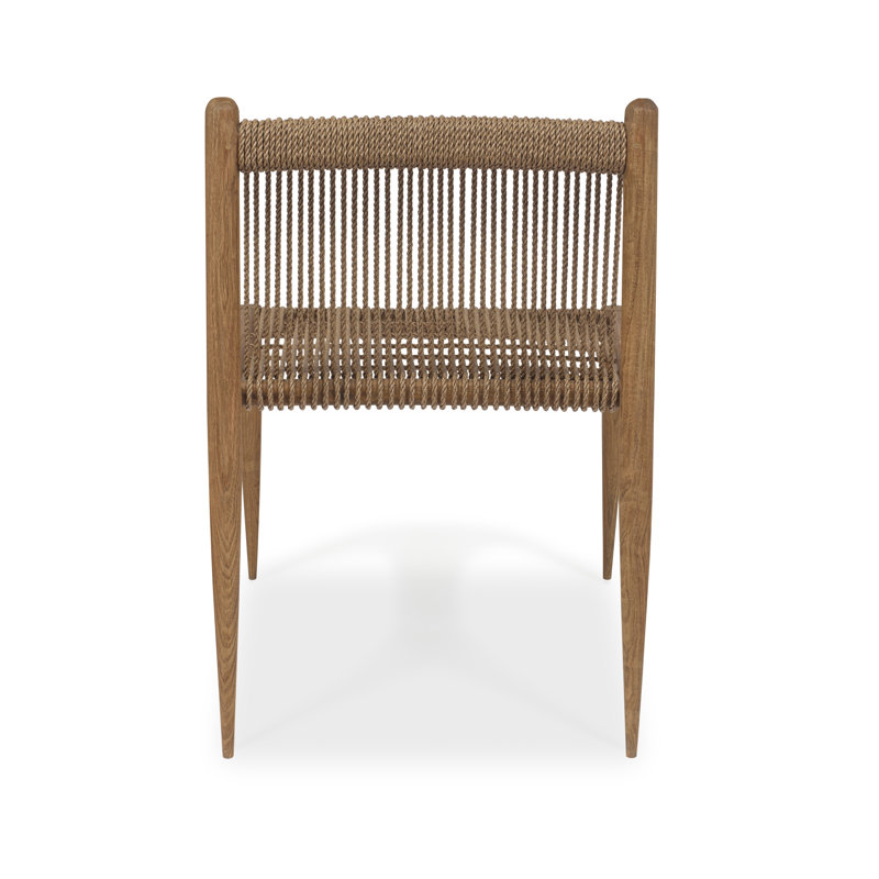 Montauk Praline Brown Solid Wood Upholstered Side Chair