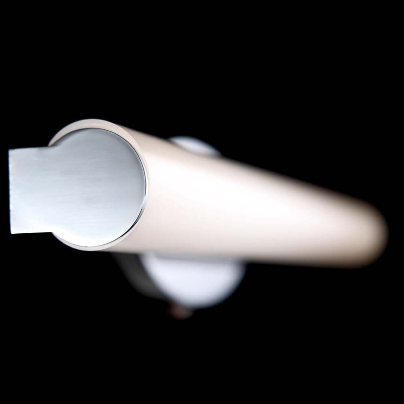 Mini Loft Chrome LED Vanity Light with Acrylic Shade - Dimmable