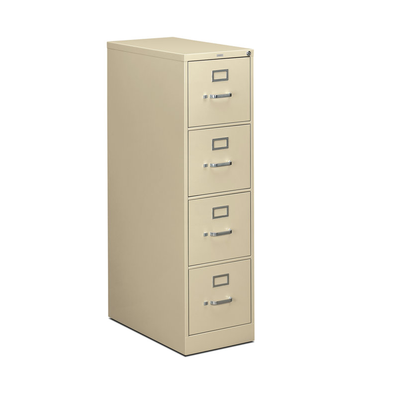 Putty Metal 4-Drawer Vertical Lockable Filing Cabinet