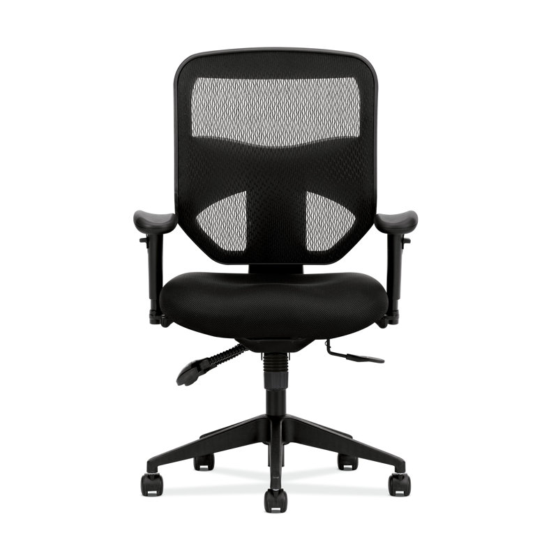ErgoFlex 360° Black Mesh Adjustable High-Back Task Chair