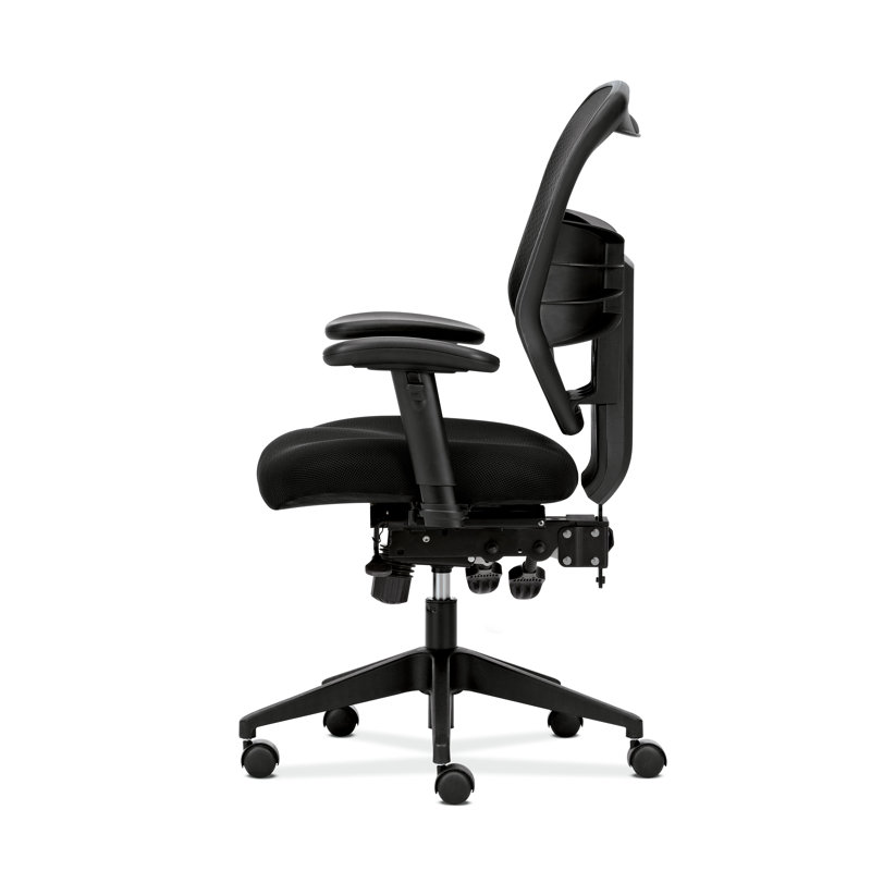 ErgoFlex 360° Black Mesh Adjustable High-Back Task Chair