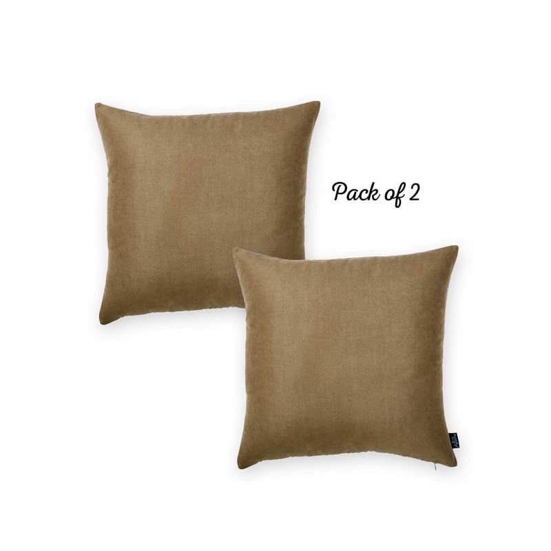 Claret Red 20" x 20" Polyester Pillow Covers Set of 2