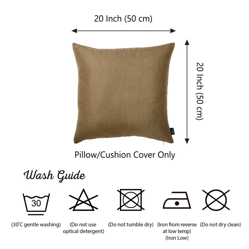 Claret Red 20" x 20" Polyester Pillow Covers Set of 2