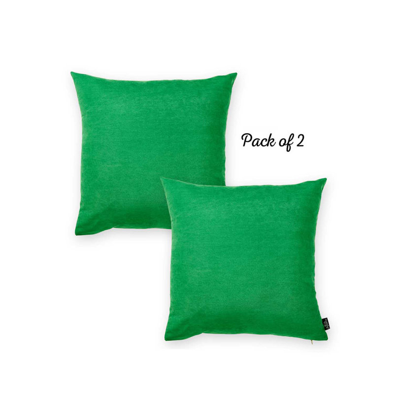 Claret Red 20" x 20" Polyester Pillow Covers Set of 2