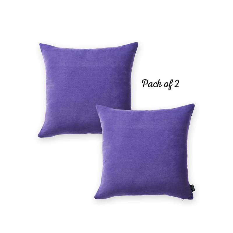 Claret Red 20" x 20" Polyester Pillow Covers Set of 2