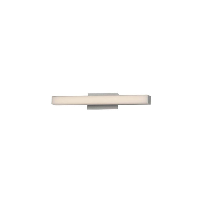 Brink 18" Slim Nickel LED Bath Bar with Dimmable Light