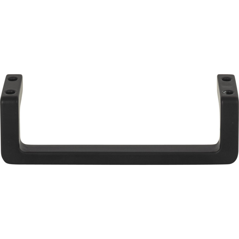 Matte Black Modern Designer Bar Pull with Mounting Hardware