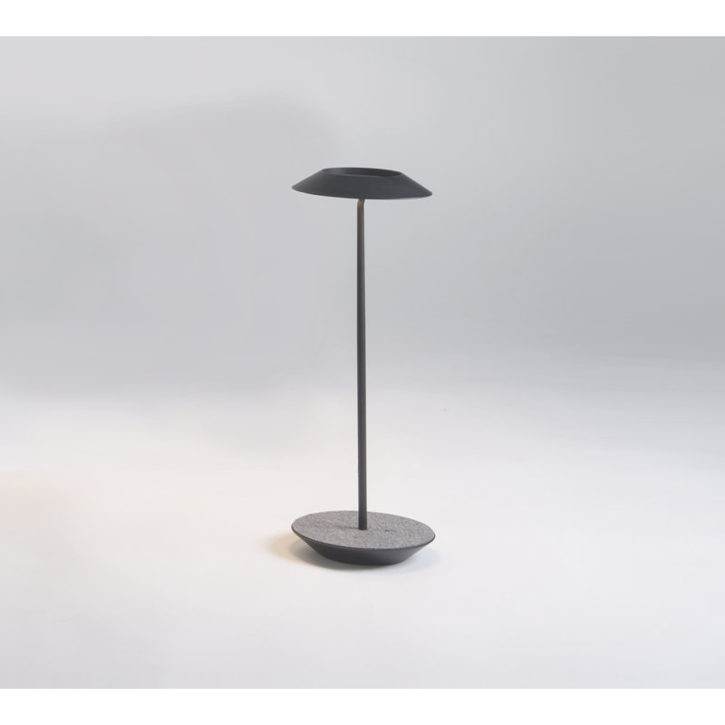 Adjustable Matte Black LED Desk Lamp with Oxford Felt Base
