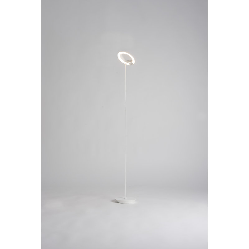 Edison 45.5'' Matte White Adjustable LED Floor Lamp