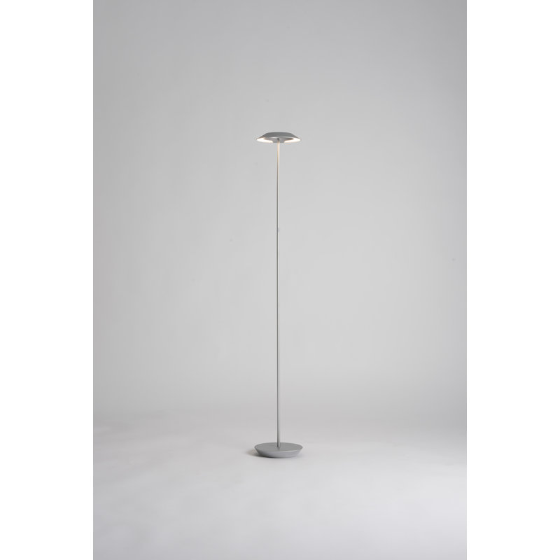 Royyo Minimalist 45.5'' Silver LED Floor Lamp with USB Port