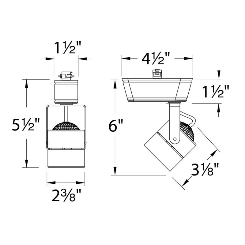 Brushed Nickel 6" Low Voltage LED Track Light