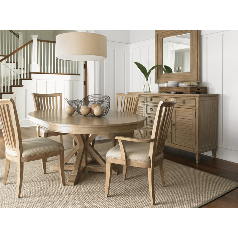 Transitional Square Wood Dresser Mirror in Sandy Brown