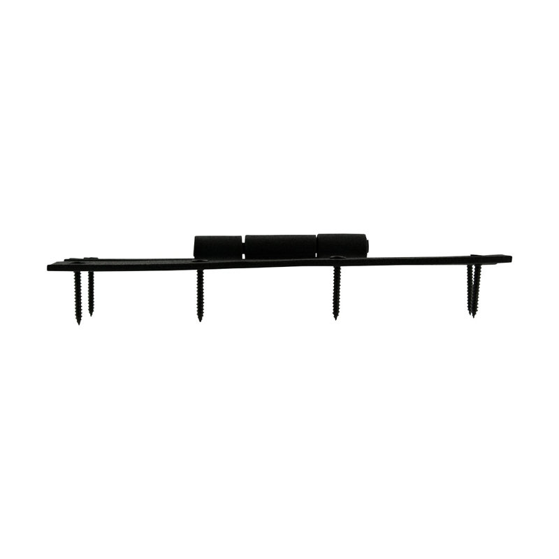 7" Black Wrought Iron H-Style Gate Hinges with RSF Finish