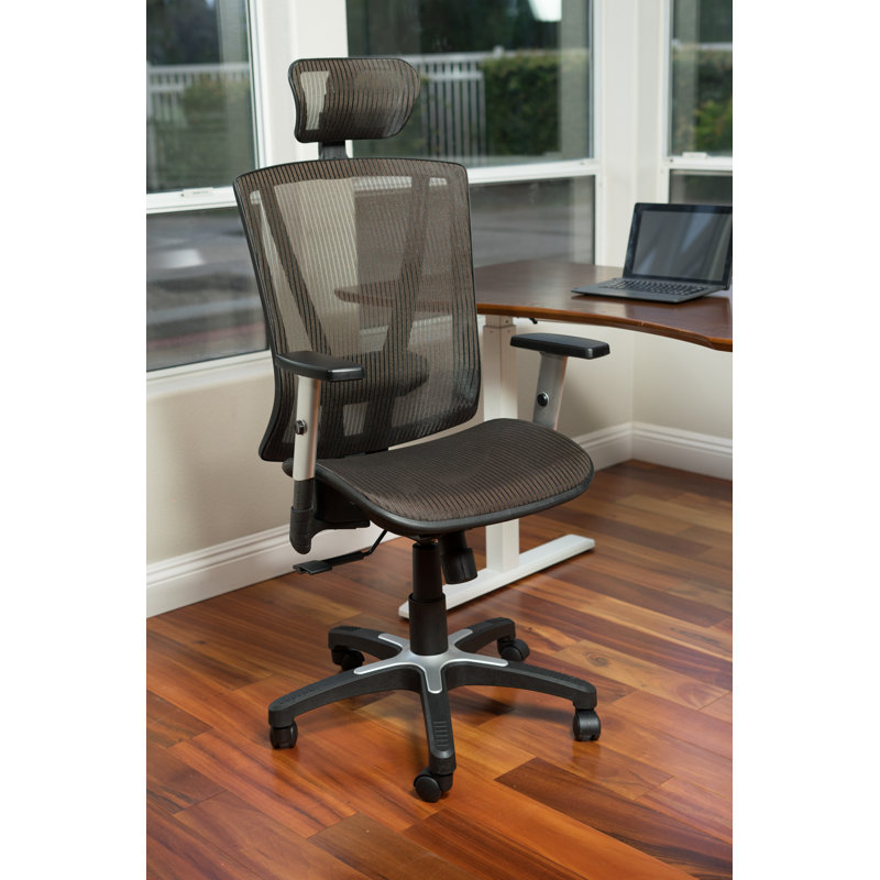 Brown High Back Mesh Executive Swivel Office Chair
