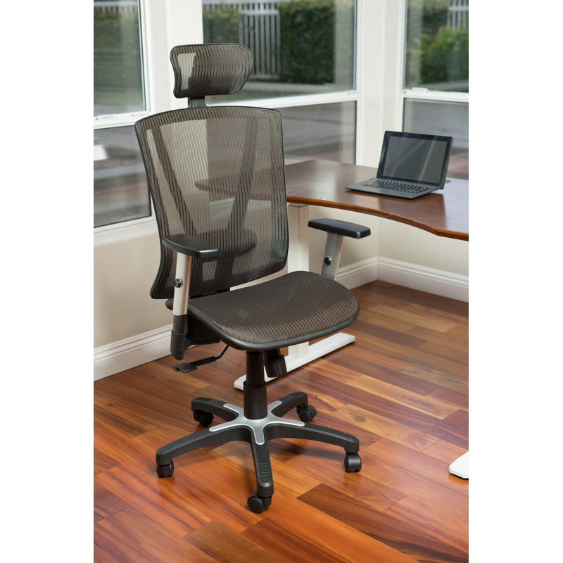 Brown High Back Mesh Executive Swivel Office Chair