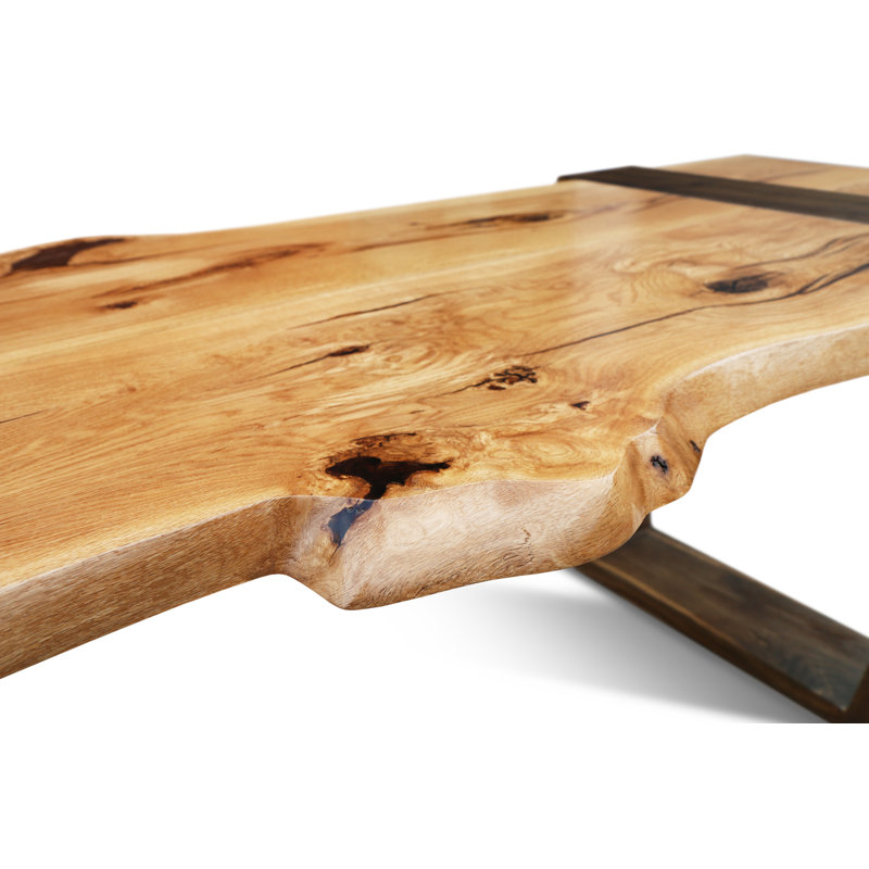 Brugge Oak Solid Wood Rectangular Dining Table for Eight
