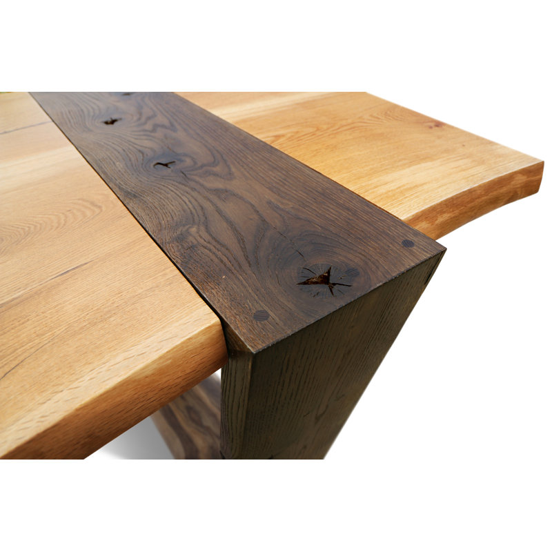 Brugge Oak Solid Wood Rectangular Dining Table for Eight