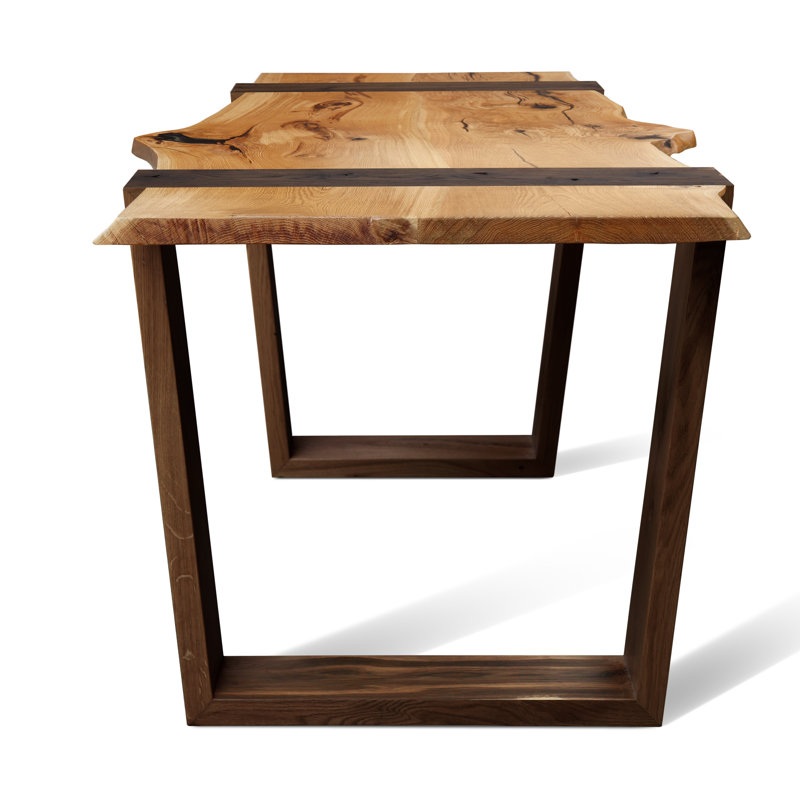 Brugge Oak Solid Wood Rectangular Dining Table for Eight