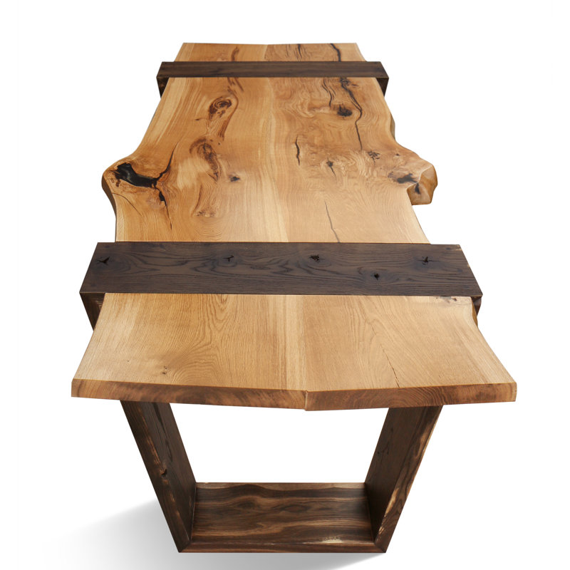 Brugge Oak Solid Wood Rectangular Dining Table for Eight