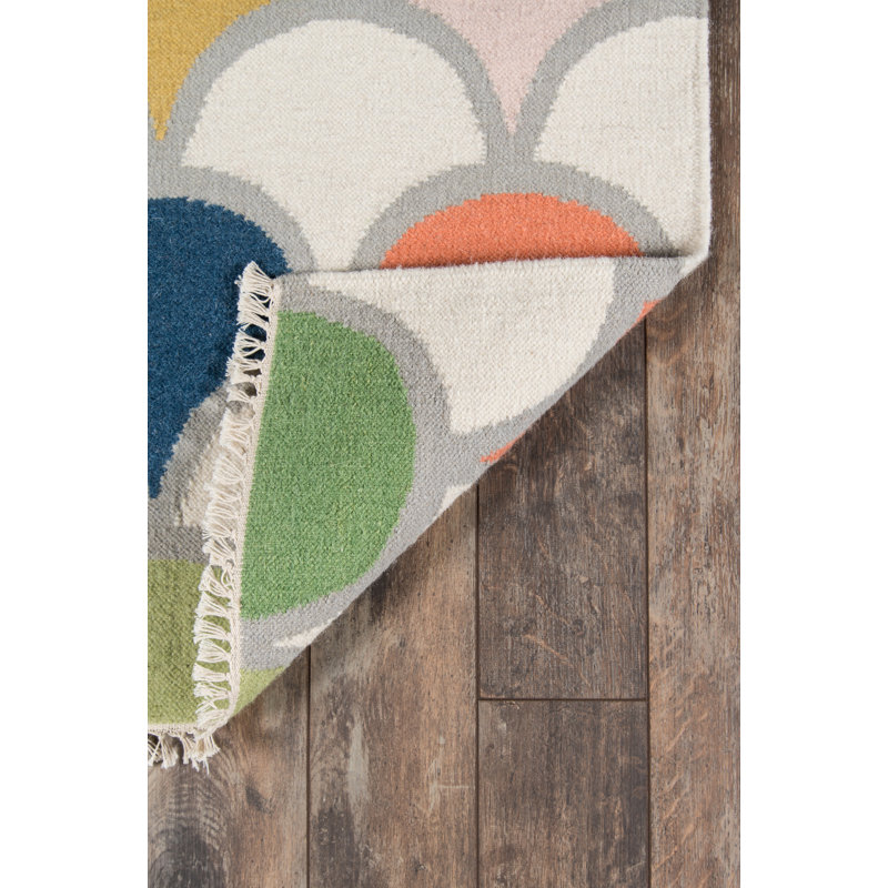 Novogratz Topanga Handwoven Geometric Wool Rug, 7'6" x 9'6", Multicolor