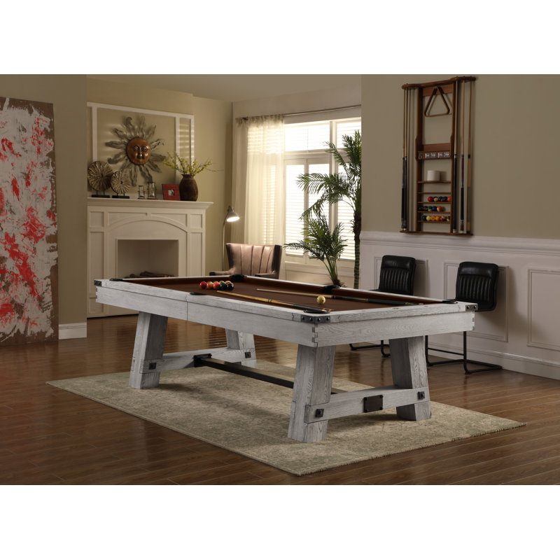 Yukon Northern Drift Slate Pool Table with Brown Felt, 7'5"