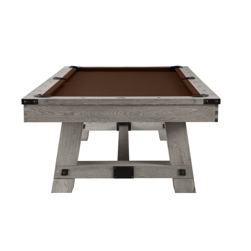 Yukon Northern Drift Slate Pool Table with Brown Felt, 7'5"