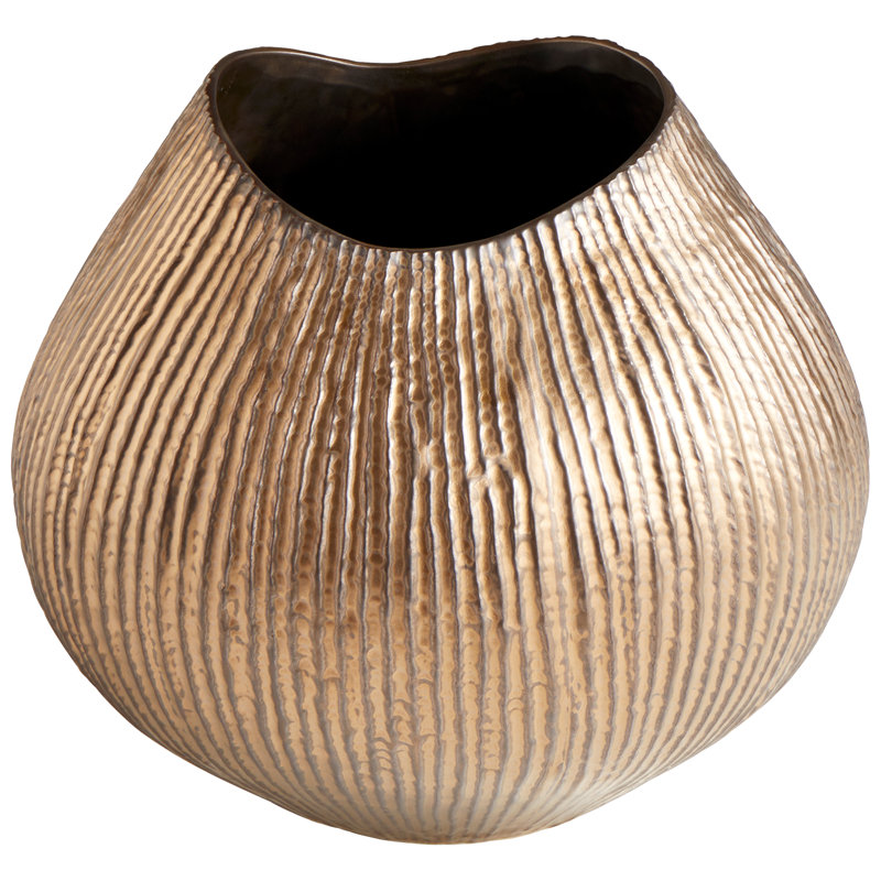 Gold Ceramic Contemporary Candelabra