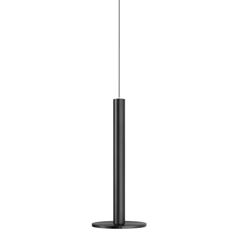 Cielo XL Minimalist Black Aluminum LED Pendant Light