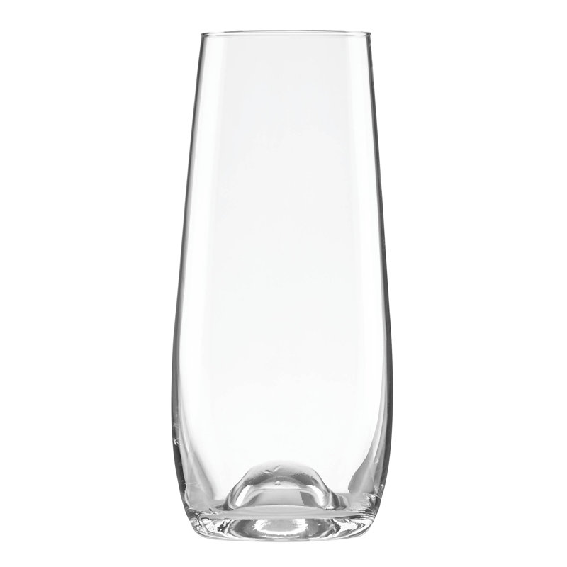 Elegant Clear Crystal Stemless Champagne Flute Set of 6