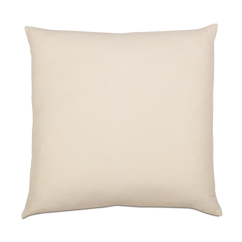 Blue and Gray Ikat Cotton Throw Pillow