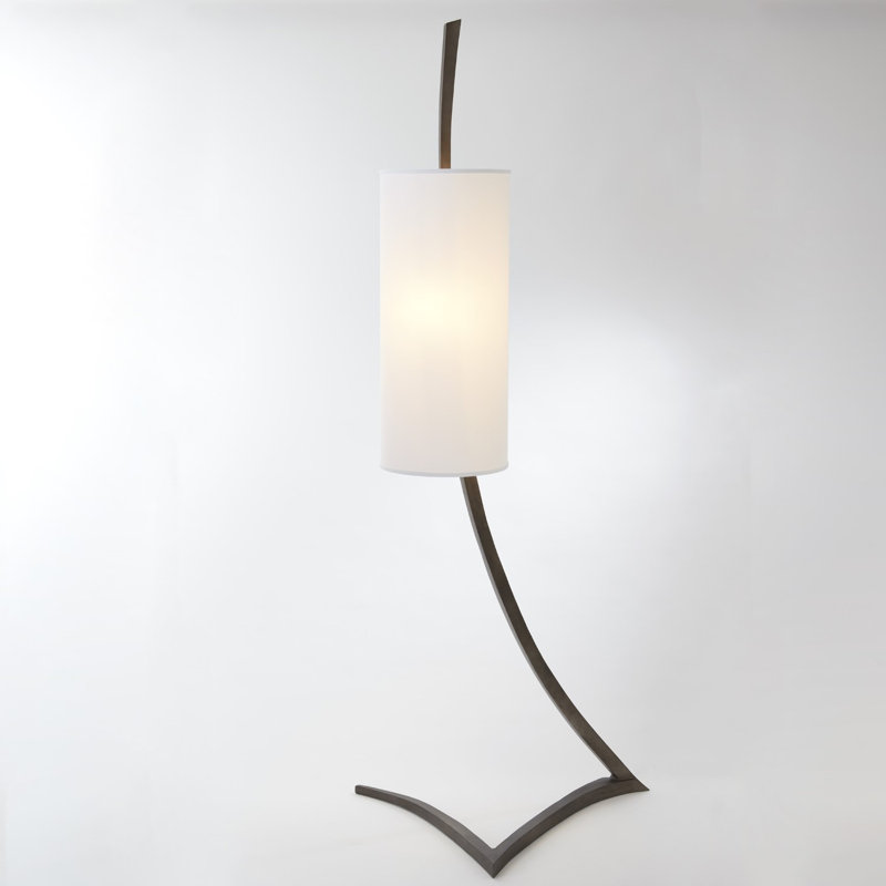 Scandinavian Inspired Mojave Antique Graphite 2-Light Floor Lamp