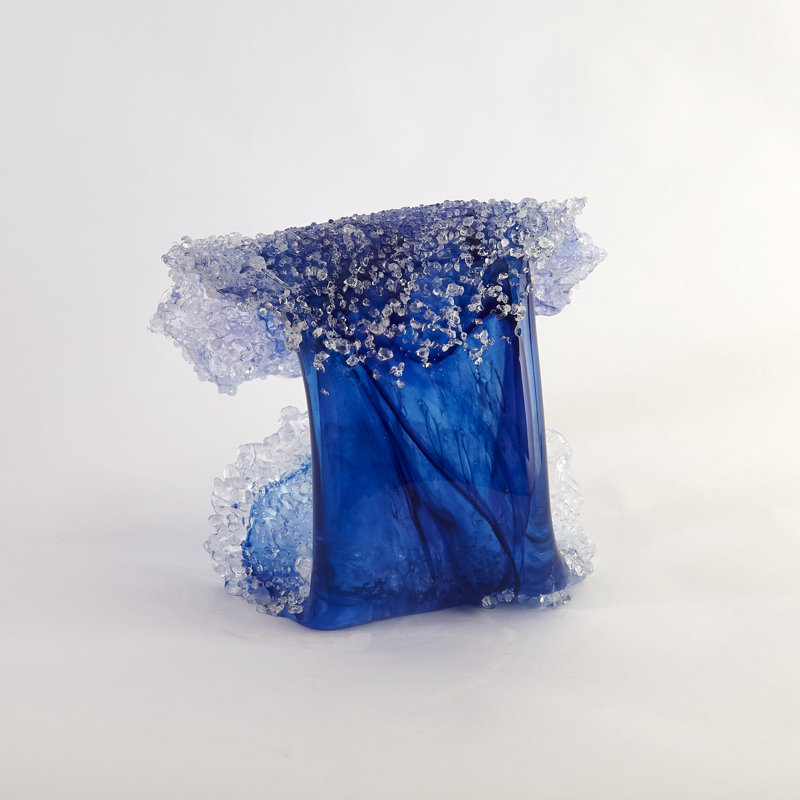 Tidal Wave Handblown Glass Sculpture