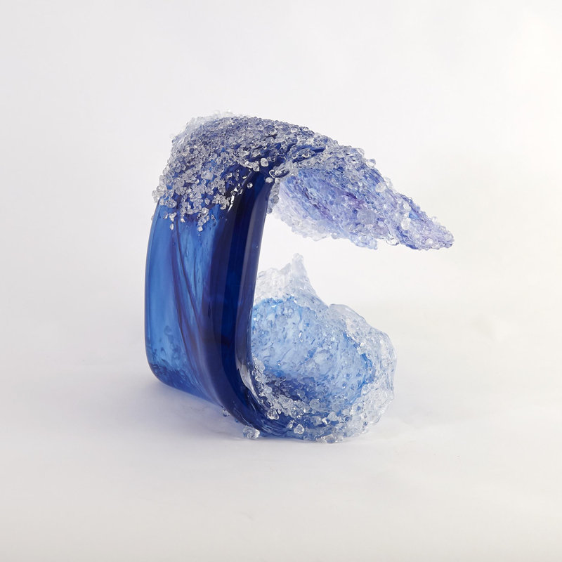 Tidal Wave Handblown Glass Sculpture