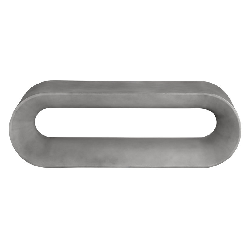 Alfie 56" Gray Concrete Indoor/Outdoor Bench