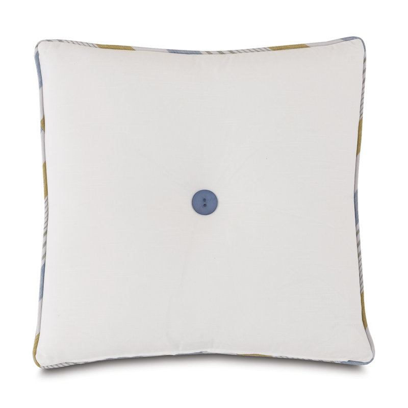 Magnolia Truvy Pond Tufted Linen Geometric Throw Pillow