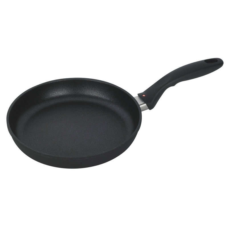9.5" Black Aluminum Non-stick Fry Pan with Lid
