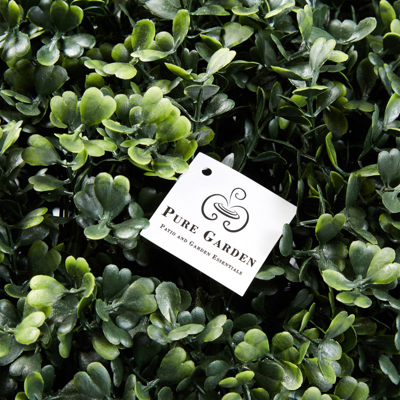 EverGreen Bliss 18'' Faux Boxwood Topiary in Outdoor-Ready Planter