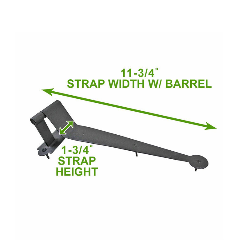 3.5" H x 11.75" W Offset Single Door Hinge (Set of 4)