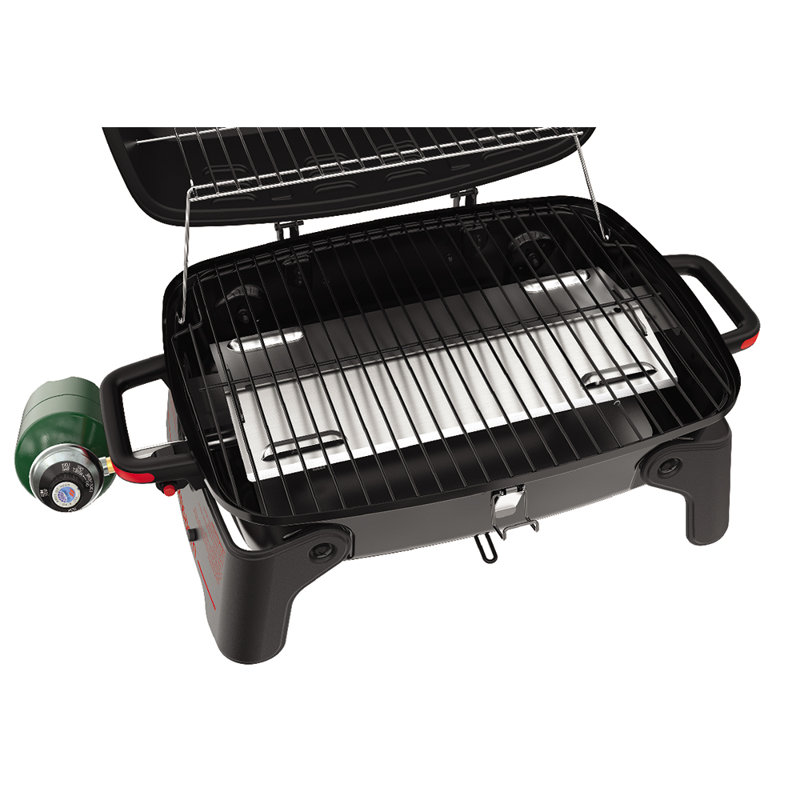 Megamaster Portable Black and Red Propane Gas Grill