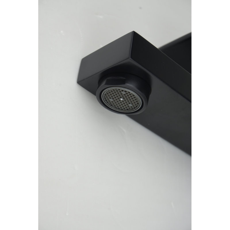 Matte Black Stainless Steel Single Handle Bathroom Faucet