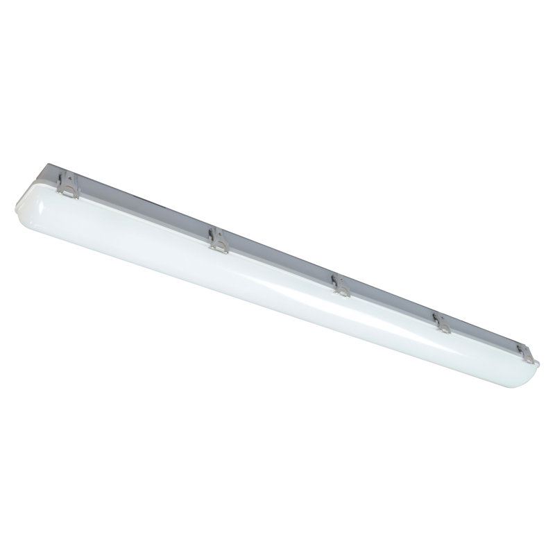 48" White Polycarbonate Industrial LED Ceiling Light