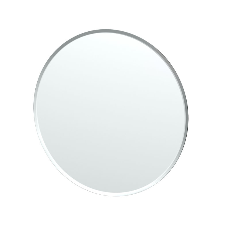 Elegant Frameless Round Vanity Mirror 24.5-inch