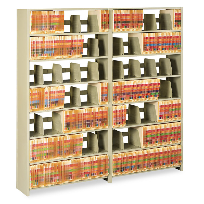 Sand Cold-Rolled Steel 7-Shelf Floor-Standing Rack
